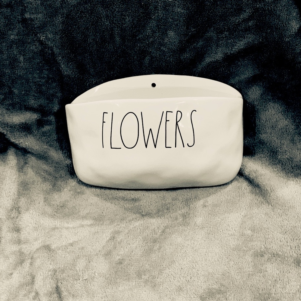 Rae Dunn flower wall pot